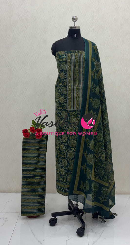 Unstitched Material | Cotton Material | VVUSM095