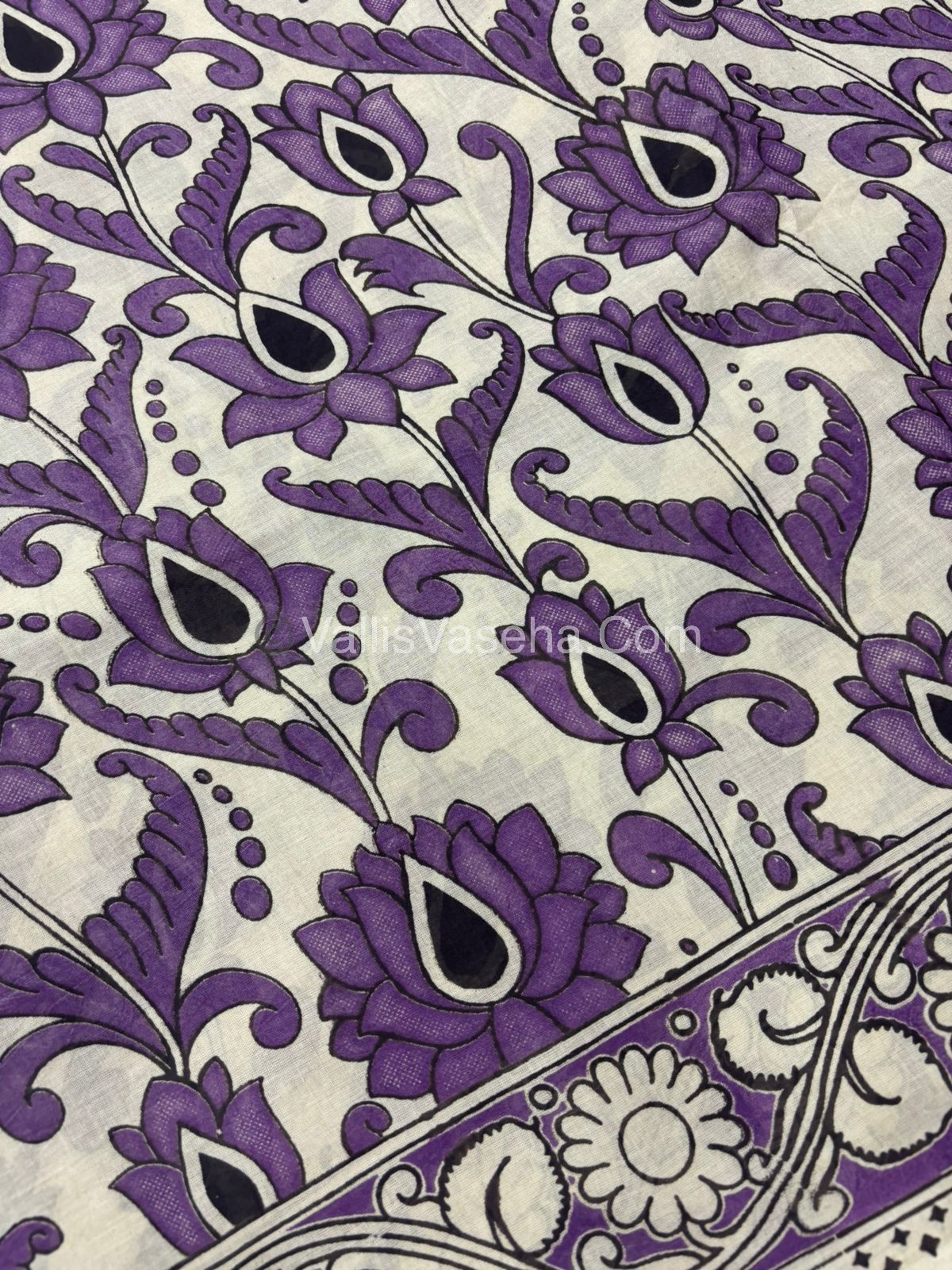 Pure Kalamkari Cotton Saree - VVPKC002