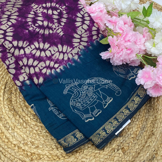 Mangalgiri Silk - Shibori Prints - VVMS002
