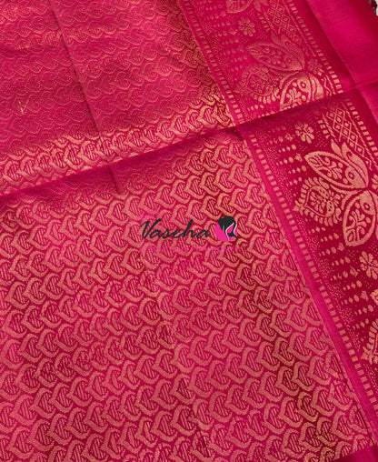 Pure Soft Silk Saree  - Small Pazhum Pazhamum Checks - VVPSS159