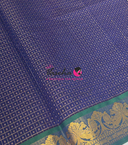 Semi Silk Cotton Saree | Lakshadeepam Design |VVSSC009