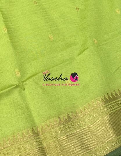 Semi Raw silk - Green Shade - VVRS010