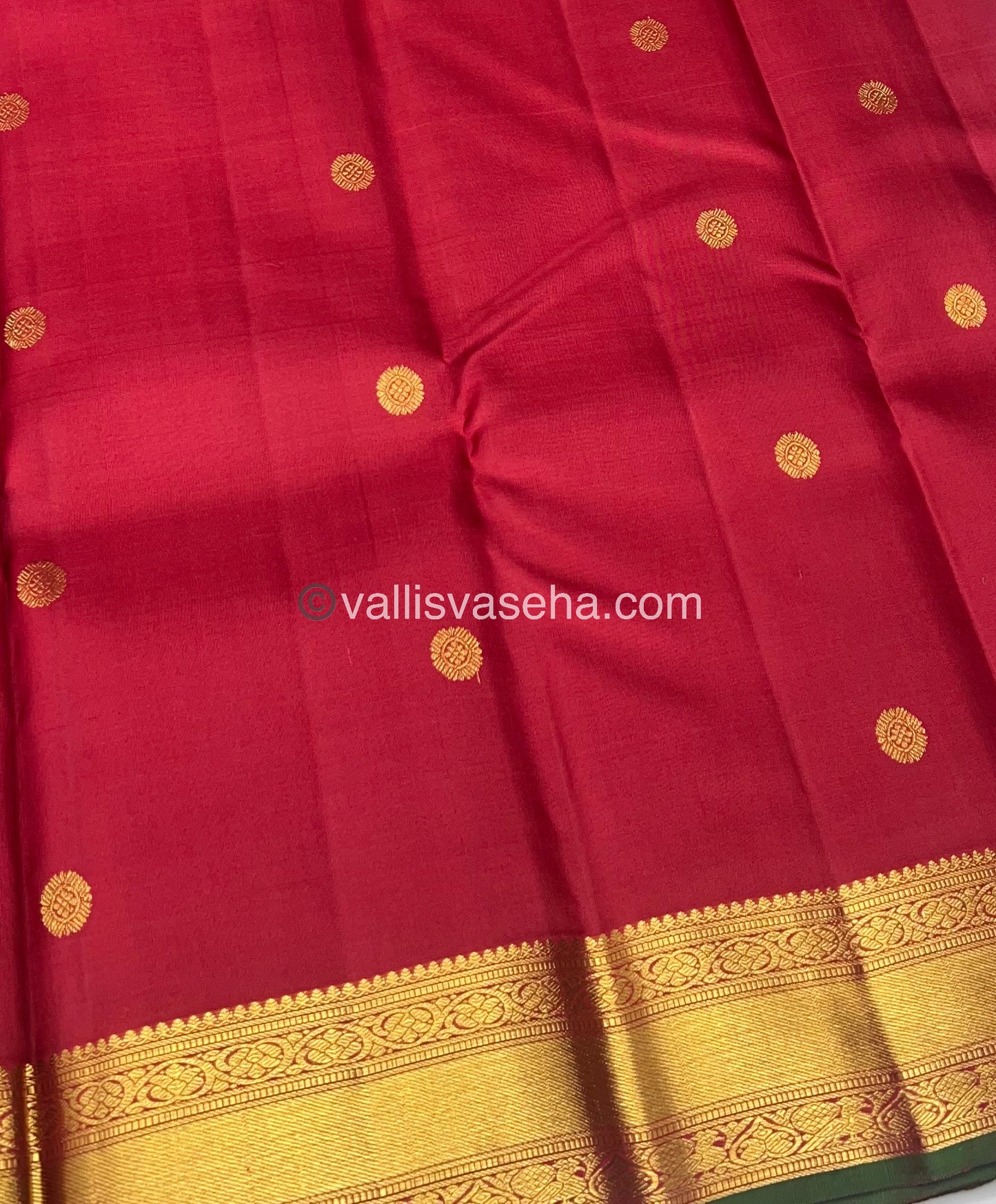 Pure Kanchipuram Silk Saree - Maroonish Red Shade - VVPS010