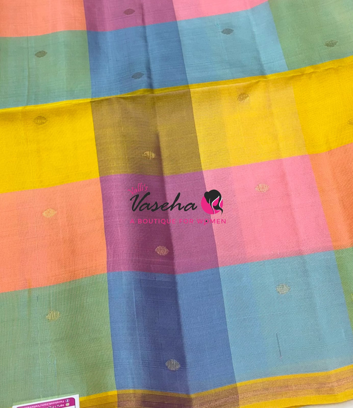 Pure Soft Silk Saree - Partly Pallu -  Half & Half Saree - VVPSS088