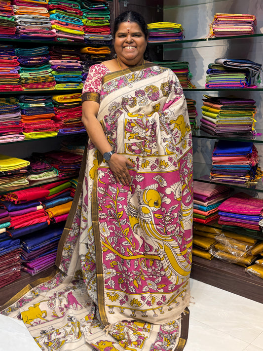 Chennur Silk | Kalamkari Prints | VVCKS006