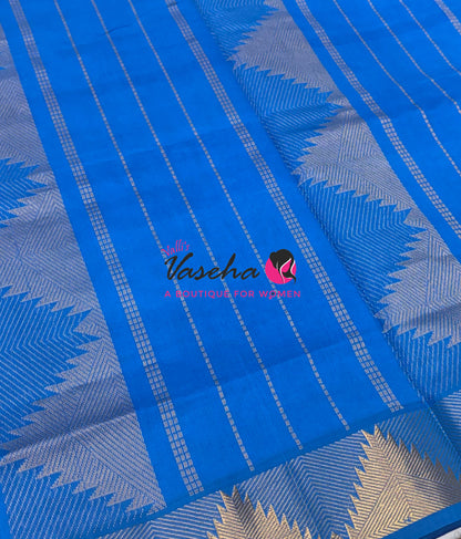Semi Silk Cotton Saree | Pazhum Pazhamum Checks Design |VVSSC020