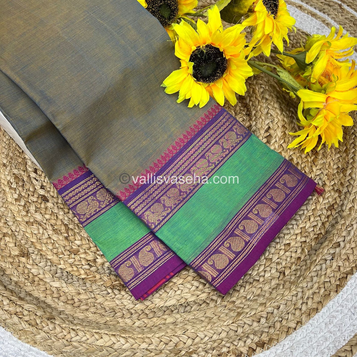 Kanchi Cotton Saree - VVKCS009
