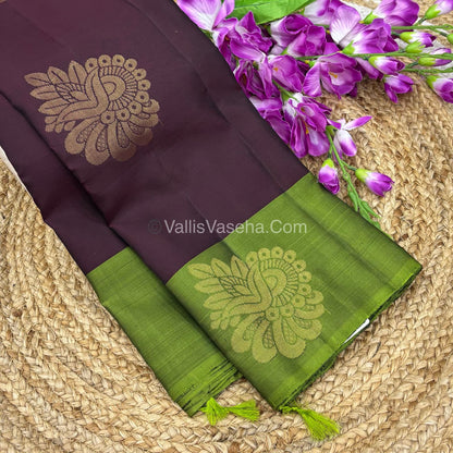 Half Mix - Pure Soft Silk Saree - VVPSS054