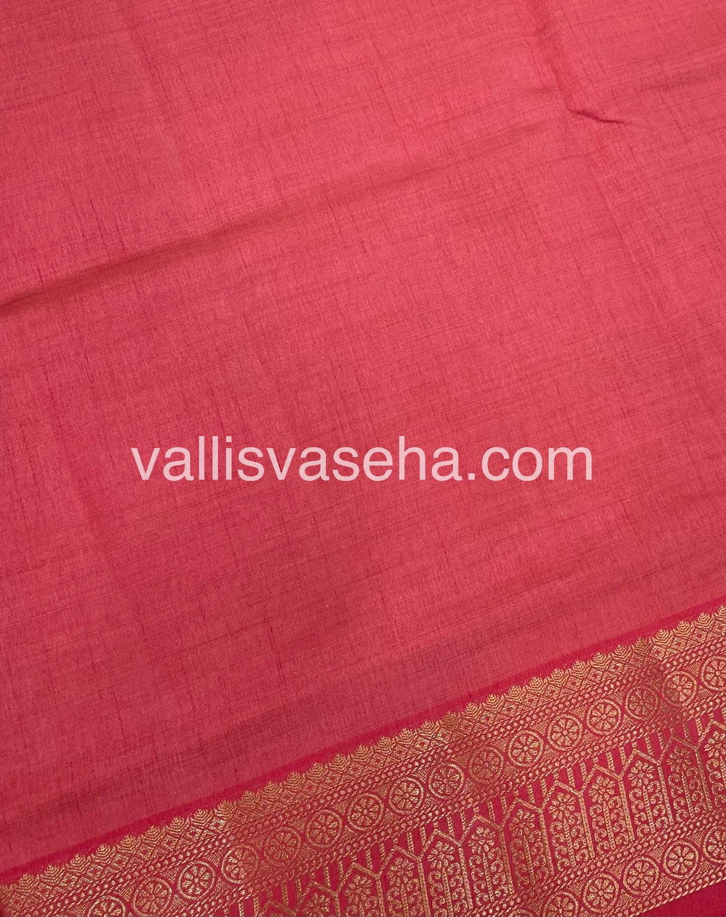 Semi Tussar Silk - Grand Pallu  - Peach Shade - VVSTS031