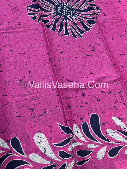 Pure Soft Mul Mul Cotton Sarees (Half & Half )- VVMMC005
