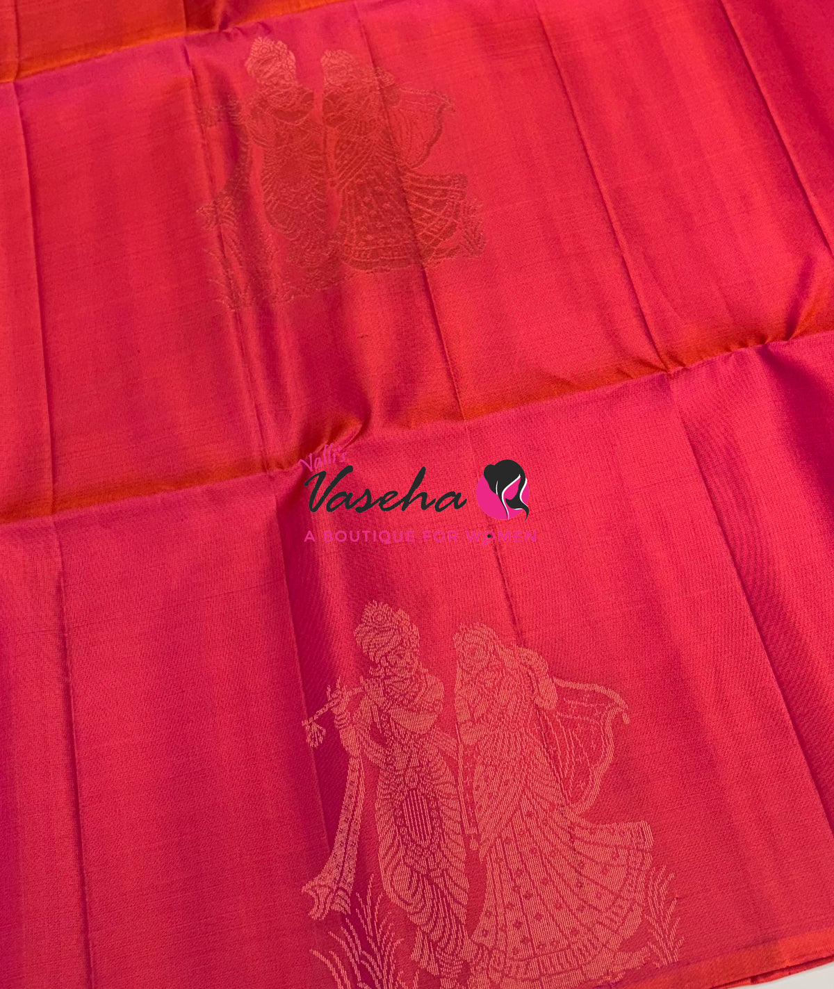 Pure Soft Silk Saree  - Peachish Pink Shade - VVPSS133
