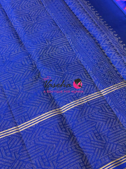 Half Mix - Pure Soft Silk Saree - Retta Petta Border - VVPSS154