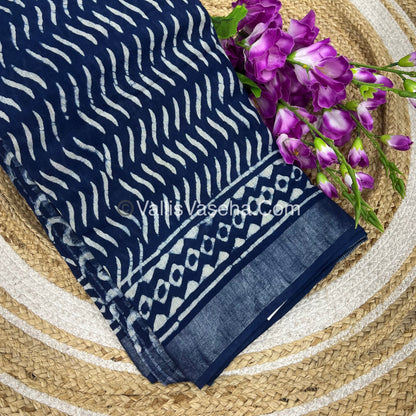 Linen Mixed Cotton Saree |VVLMP001