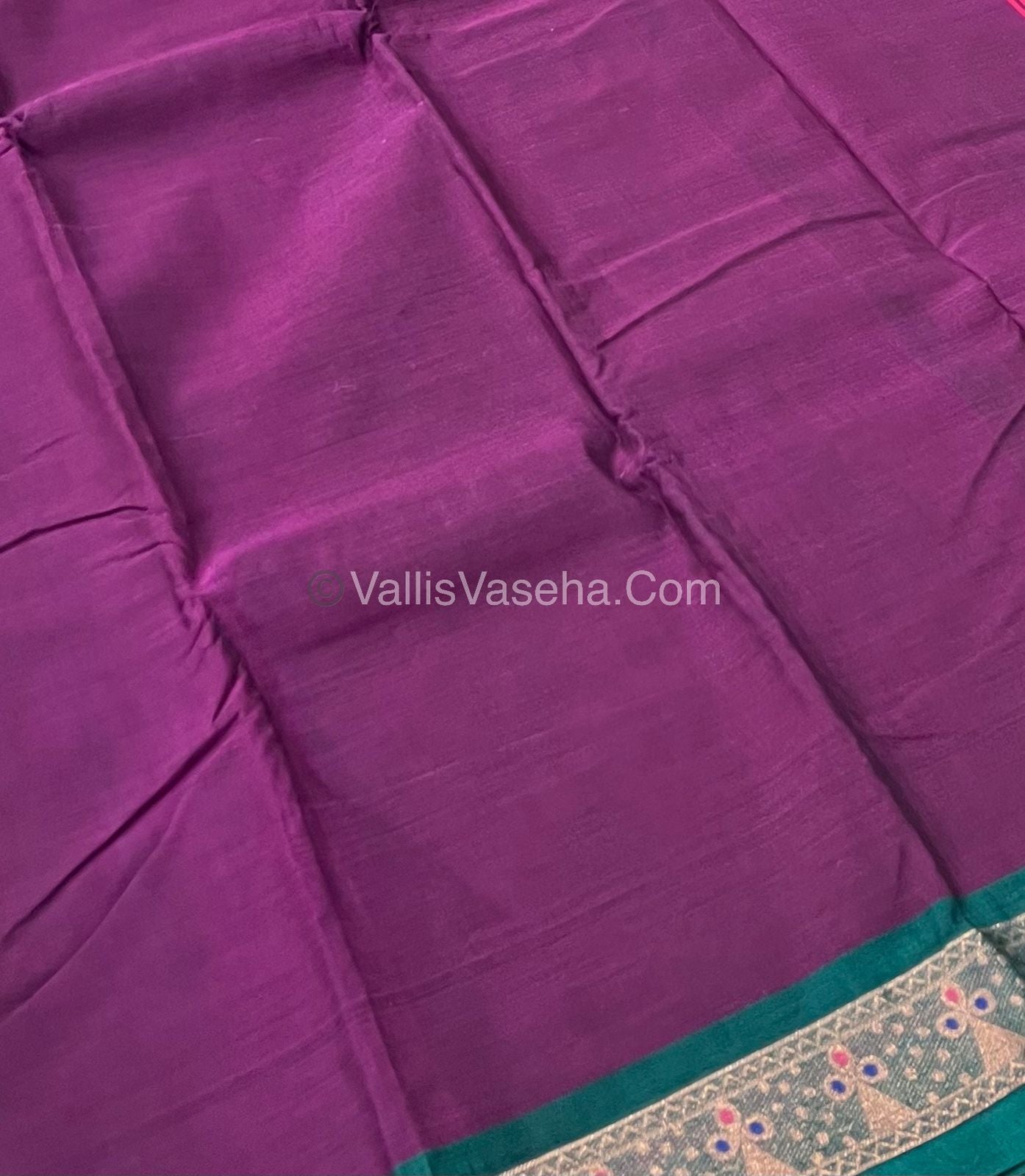Dhaka Cotton Saree - VVDCS001