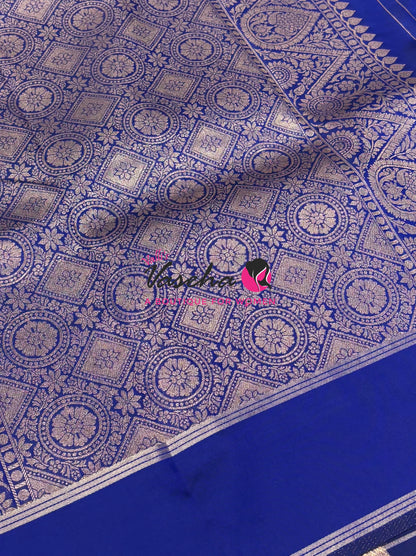Semi Soft Silk  - Blue  Shade - VVSSS041