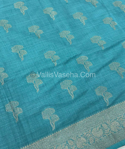 Banarasi - Heritage Silk - Semi Kathan Silk -Sky Blue Shade - VVBHS010