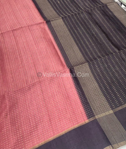 Semi Tussar Silk - Vairavoosi Design - VVSTS037