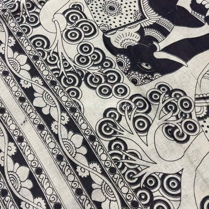 Pure Kalamkari Cotton Saree - VVPKC002