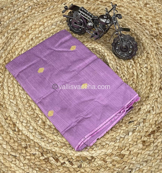 Blouse Bit - Raw Silk Material - Onion Pink Shade - Butta Design - 1mtr - VVRSB001