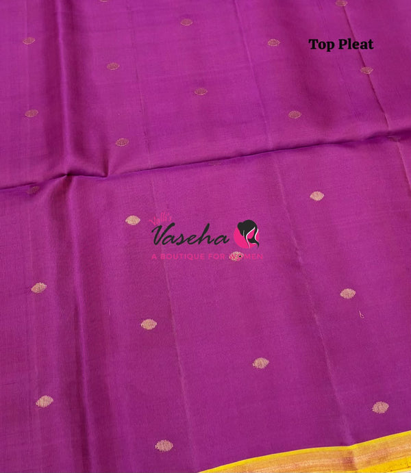 Pure Soft Silk Saree - Partly Pallu -  Half & Half Saree - VVPSS088