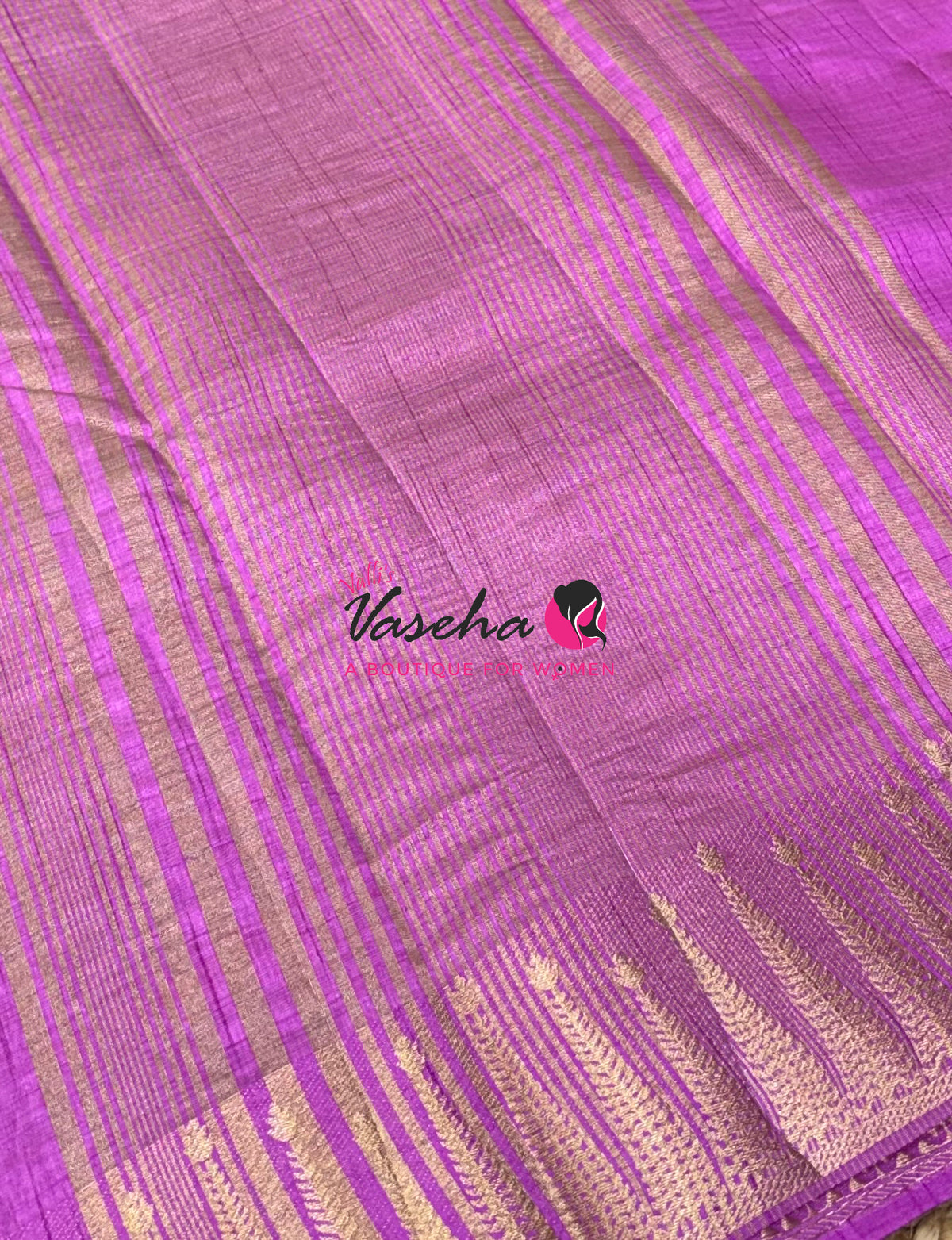 Semi Tussar Silk Saree | Light Lavender Shade |VVSTS050