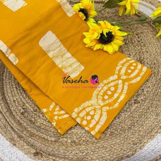Pure Soft Mul Mul Cotton Sarees - Hand Block Prints - VVMMC009