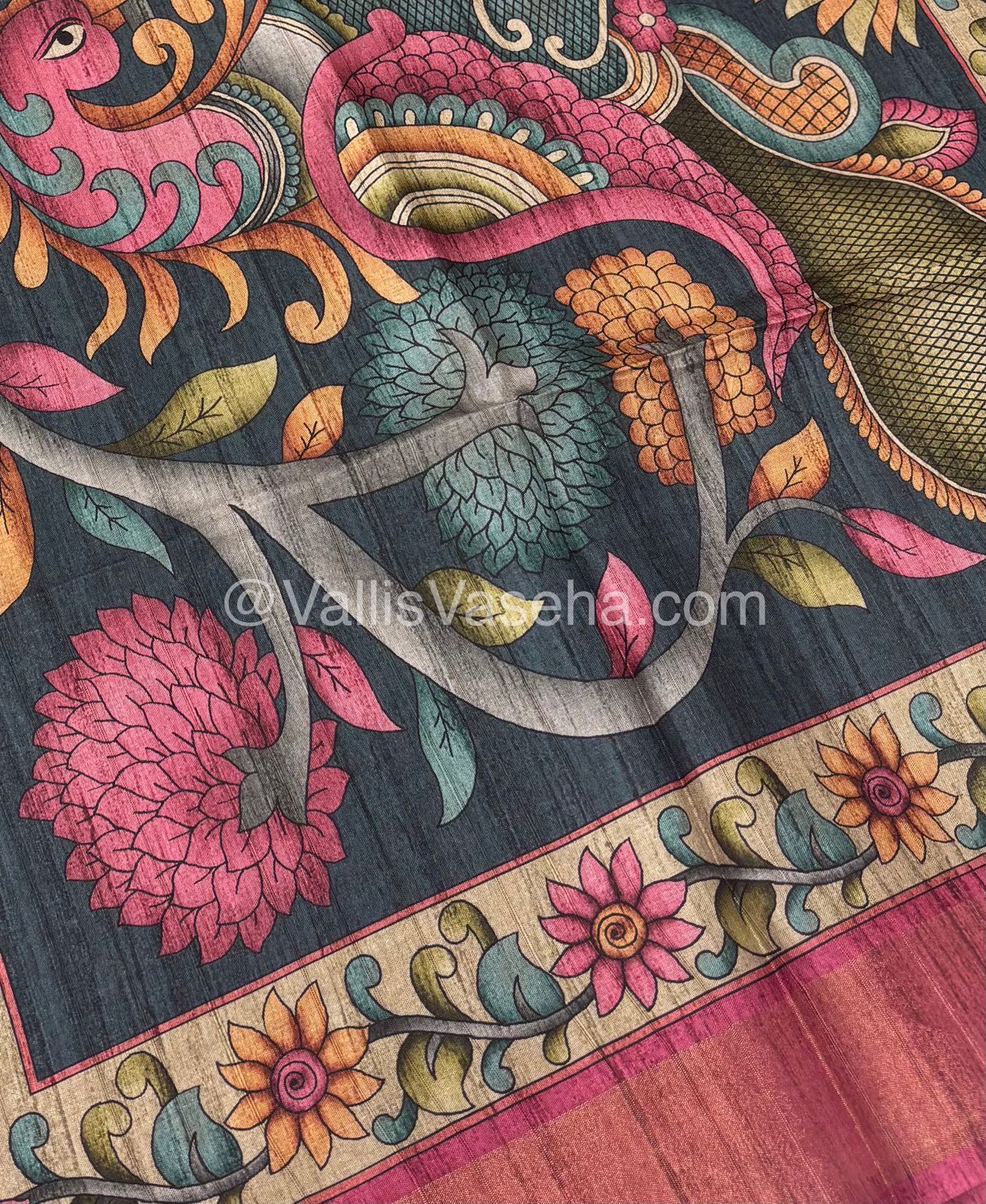 Art Silk / Semi Gicha Tussar Saree  - VVSGT003