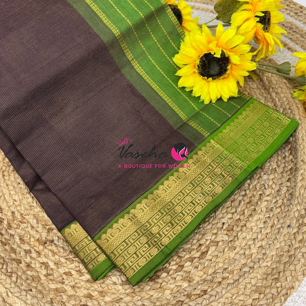 Pure Silk Cotton Saree - Vairavoosi Design - VVSCV005