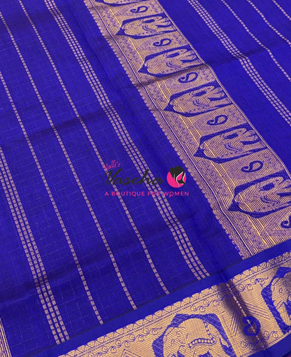 Semi Silk Cotton Saree | Lakshadeepam  |VVSSC009