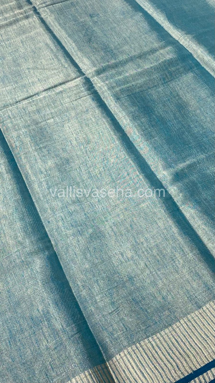 Semi Tussar Silk - Ramar Blue Shade - VVSTS001