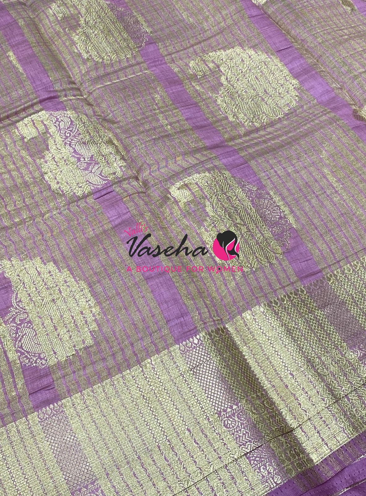 Semi Tussar Silk Saree | Onion Pink Shade |VVSTS055