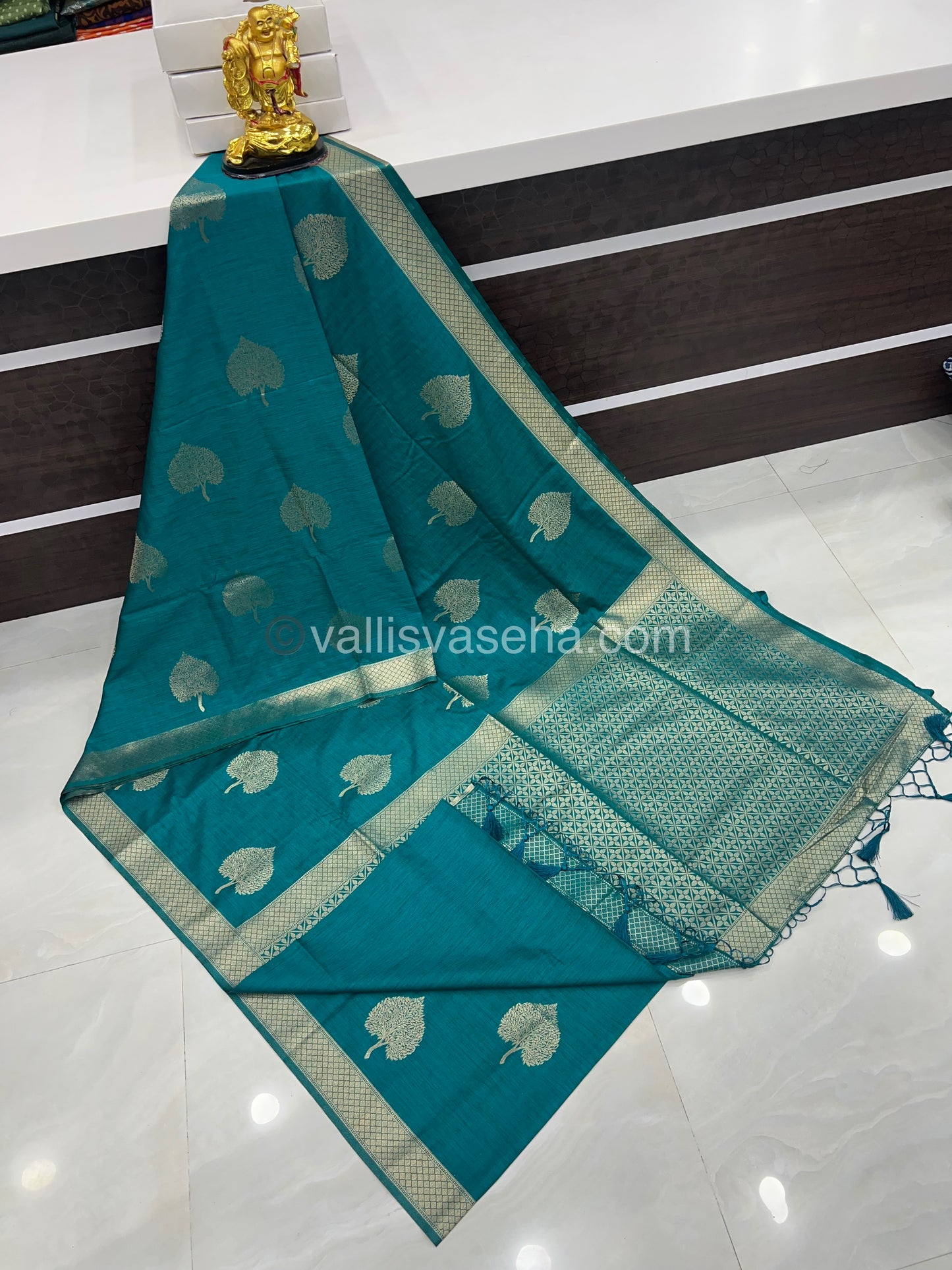 Banarasi - Heritage Silk - Semi Kathan Silk - Ramar Blue Shade - VVBHS007