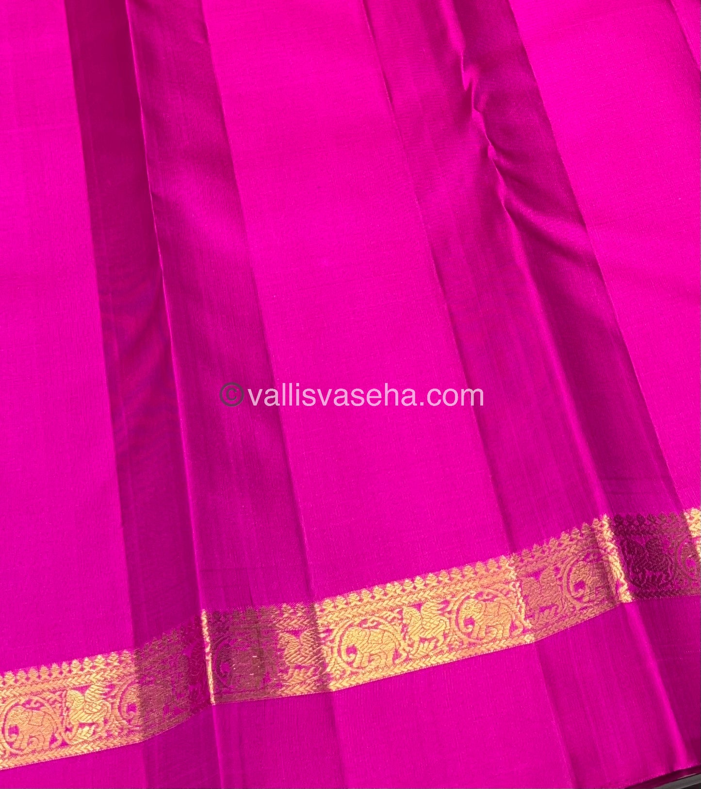 Pure Kanchipuram Silk Saree - Purple & Pink Shade  - VVPS022