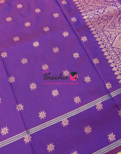 Semi Soft Silk  -  Violetish Purple  Shade - VVSSS041