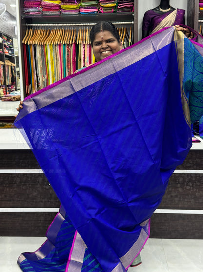 Banarasi - Kora Tanchoi - Semi Soft Silk Saree - VVKTS001