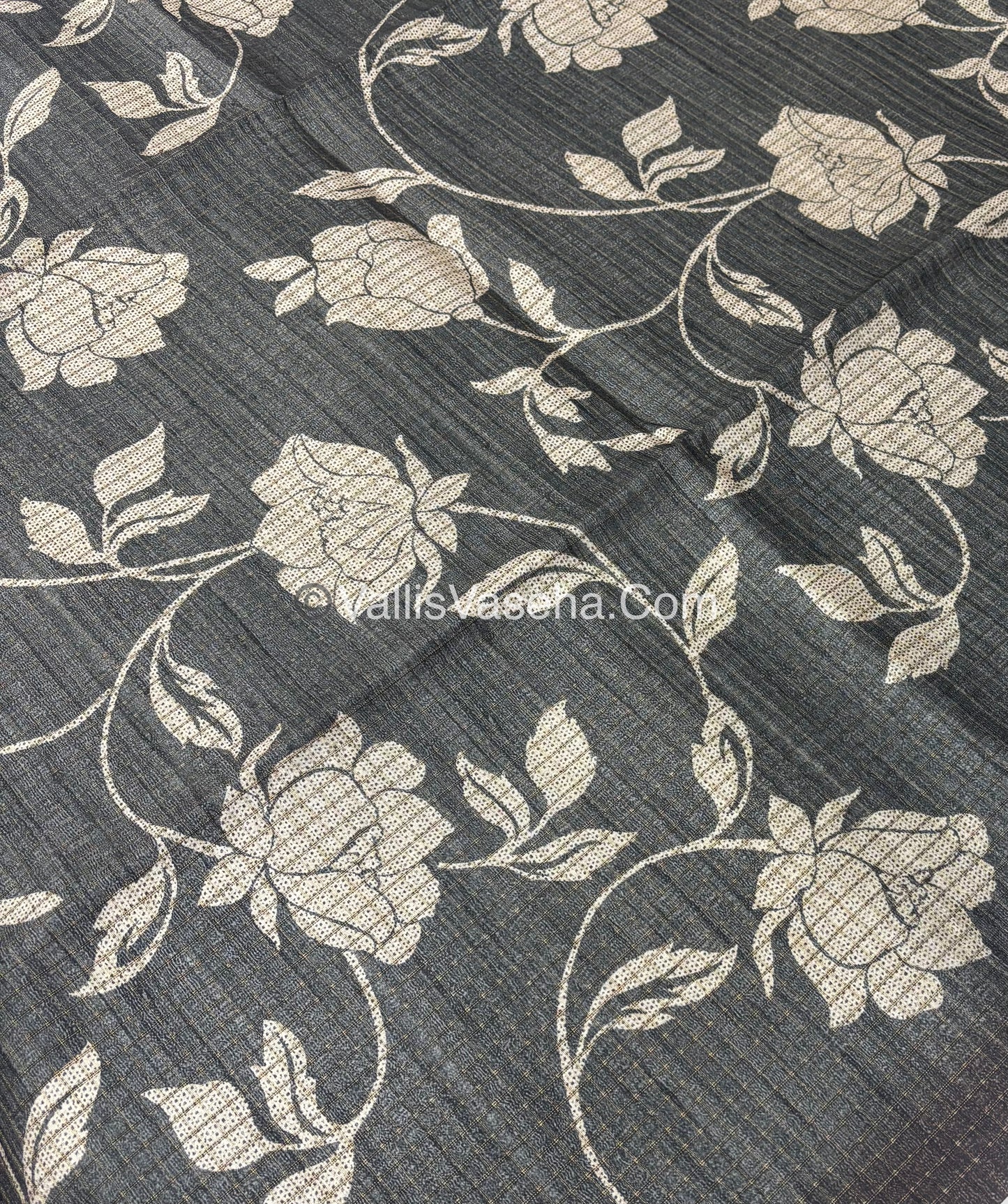 Art Tussar / Art Silk - Grey & Grey Shade - VVATS004
