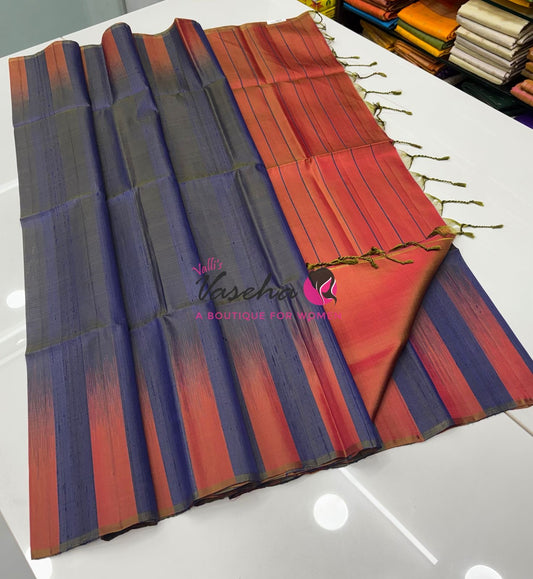 Pure Soft Silk Saree /Jute Duppion Silk - VVPJS001