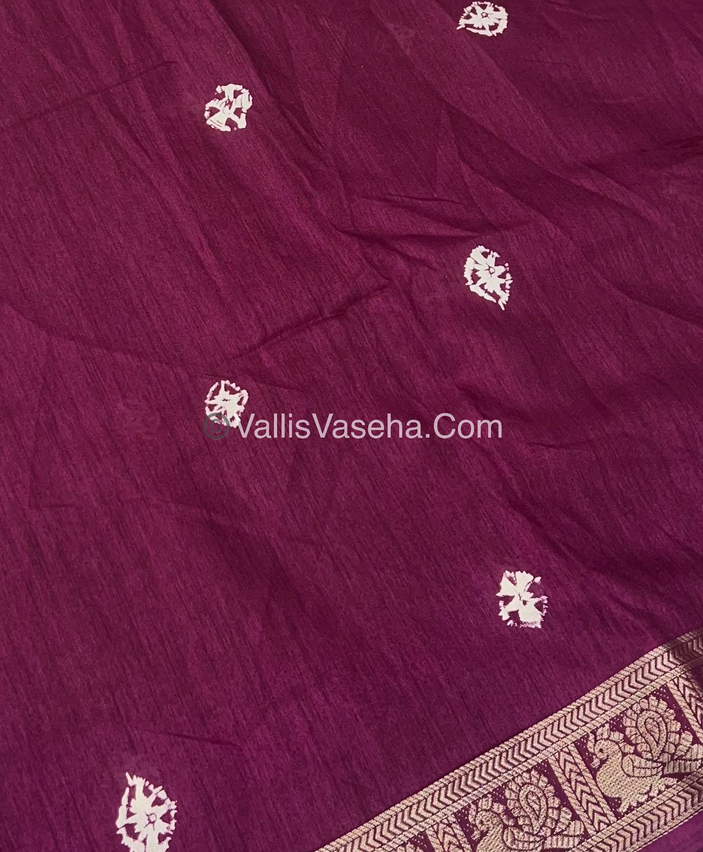 Casual Wear - Fancy Mixed Silk - Wine Shade - VVFMS002