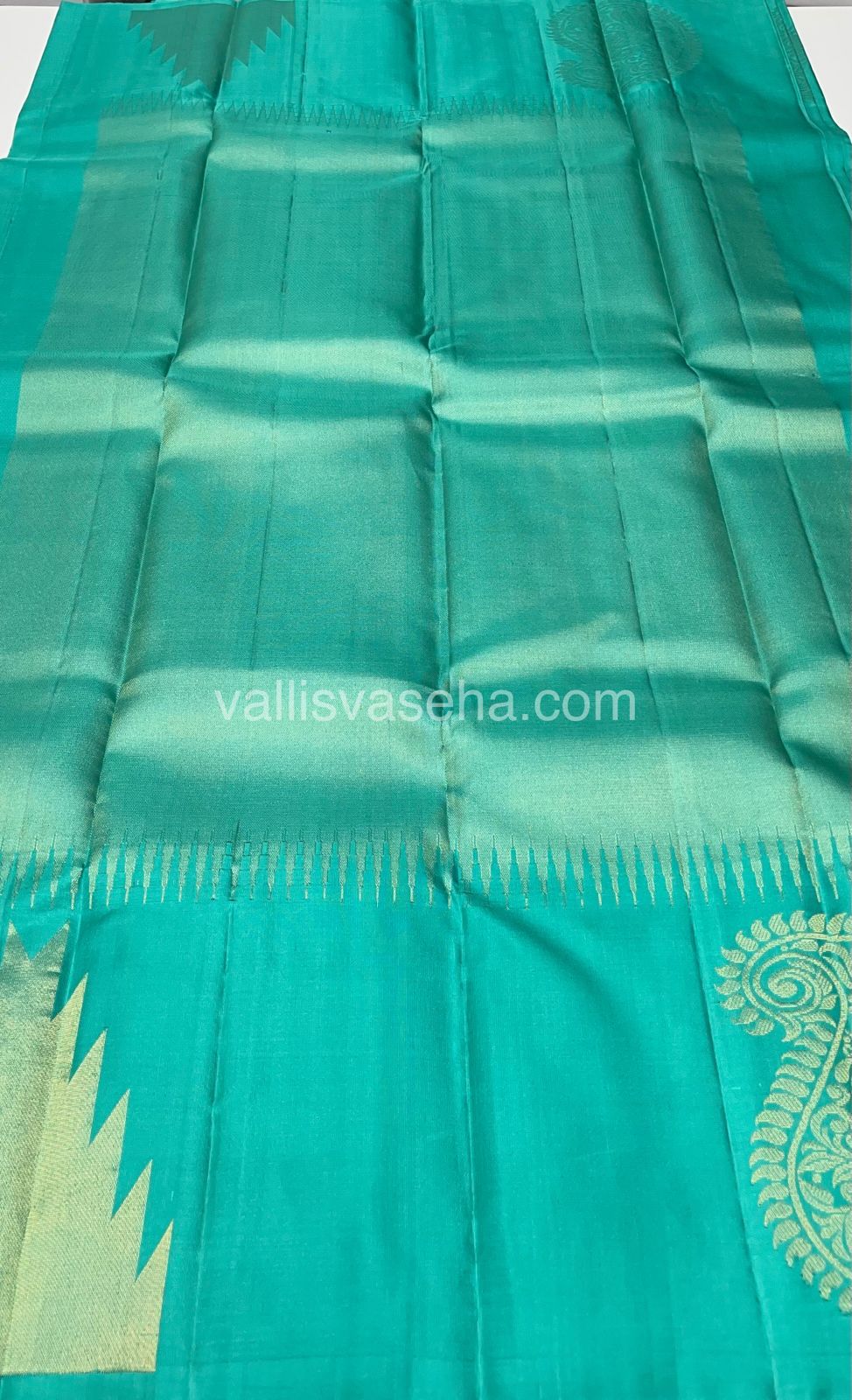 Pure Soft Silk Saree - Jothika Hit design - Rexona Green Shade - VVPSS005