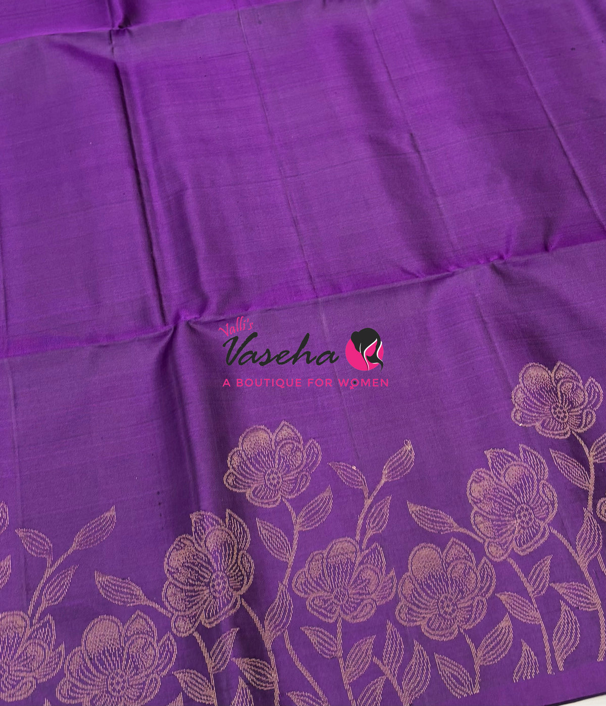 Pure Soft Silk Saree  - Purple With Dual Tone Green - VVPSS094