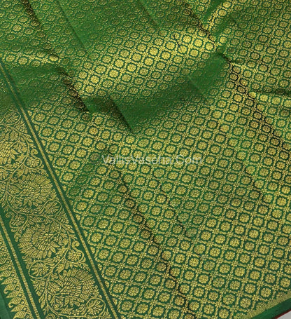 Pure Kanchipuram Silk Saree - Pazhum Pazhamum Checks - VVPS017