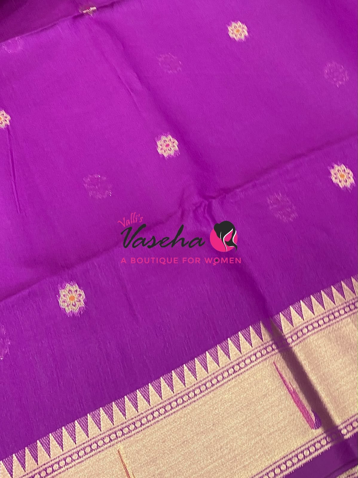 Semi Soft Paithani Saree - Purplish Pink Shade - VVSPS002