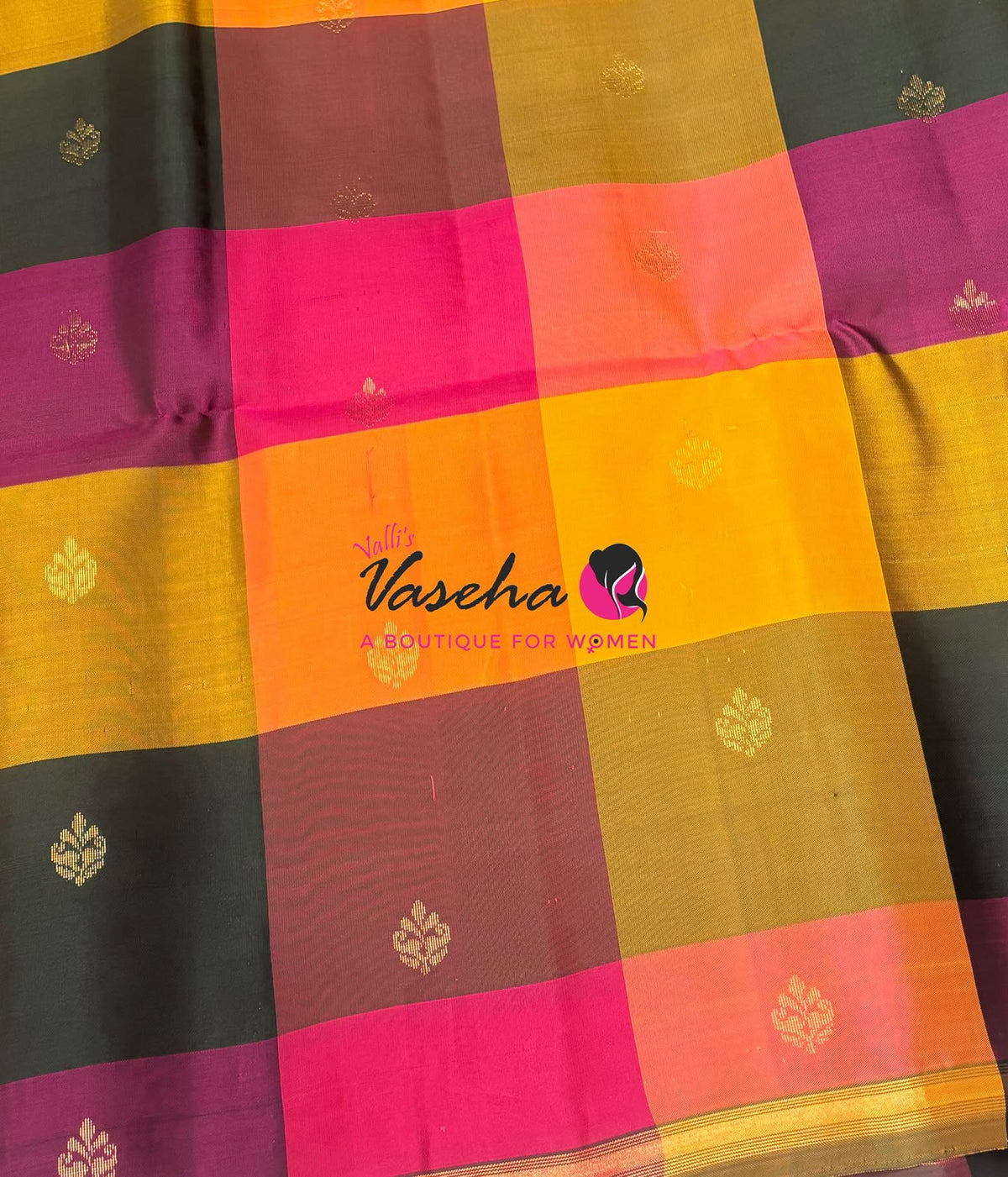 Pure Soft Silk Saree - Partly Pallu -  Half & Half Saree - VVPSS088