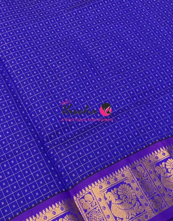 Semi Silk Cotton Saree | Lakshadeepam  |VVSSC009