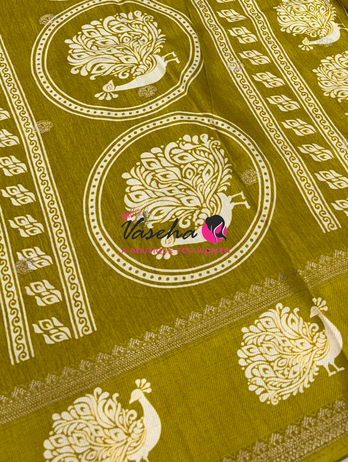 Casual Wear Sarees - Semi Binny / Semi Dola Silk - Mustard Yellow Shade - VVSDS007