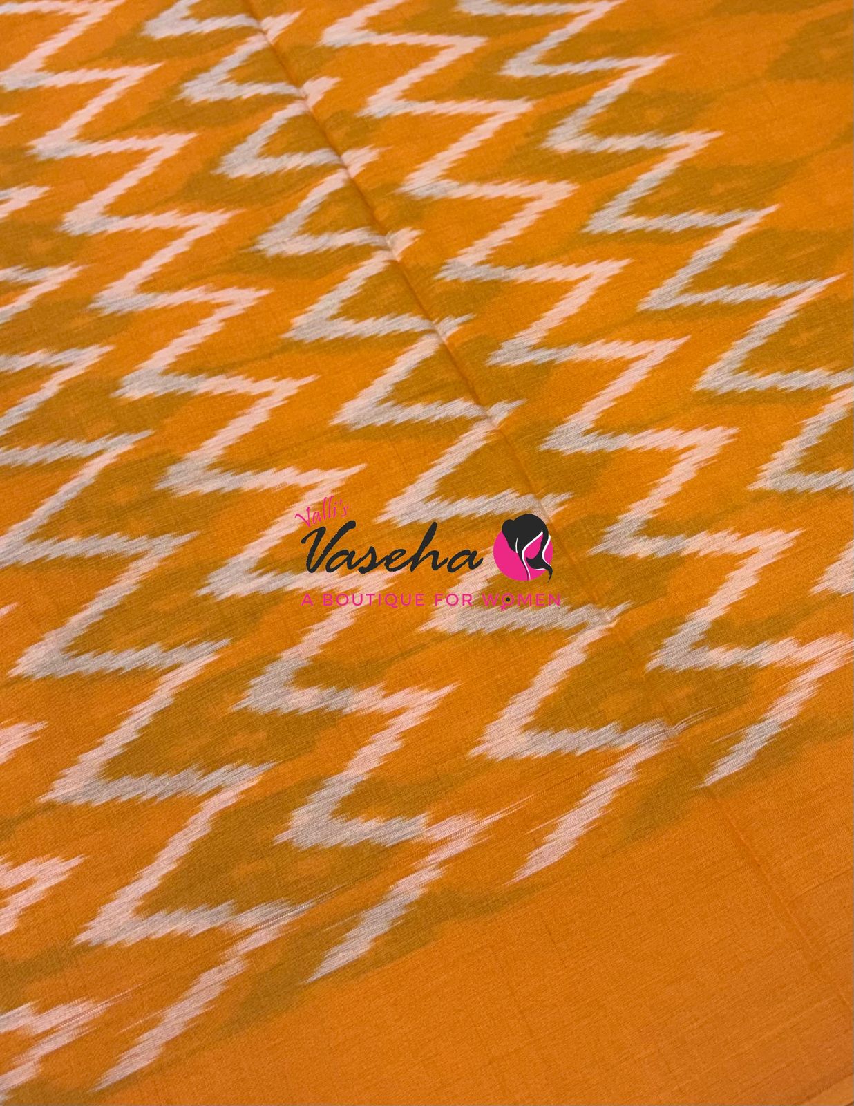 Ikkat Mercerised Cotton Saree - Single Ikkat - VVIKS001