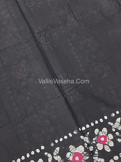Pure Soft Mul Mul Cotton Sarees - Hand Block Prints - VVMMC007