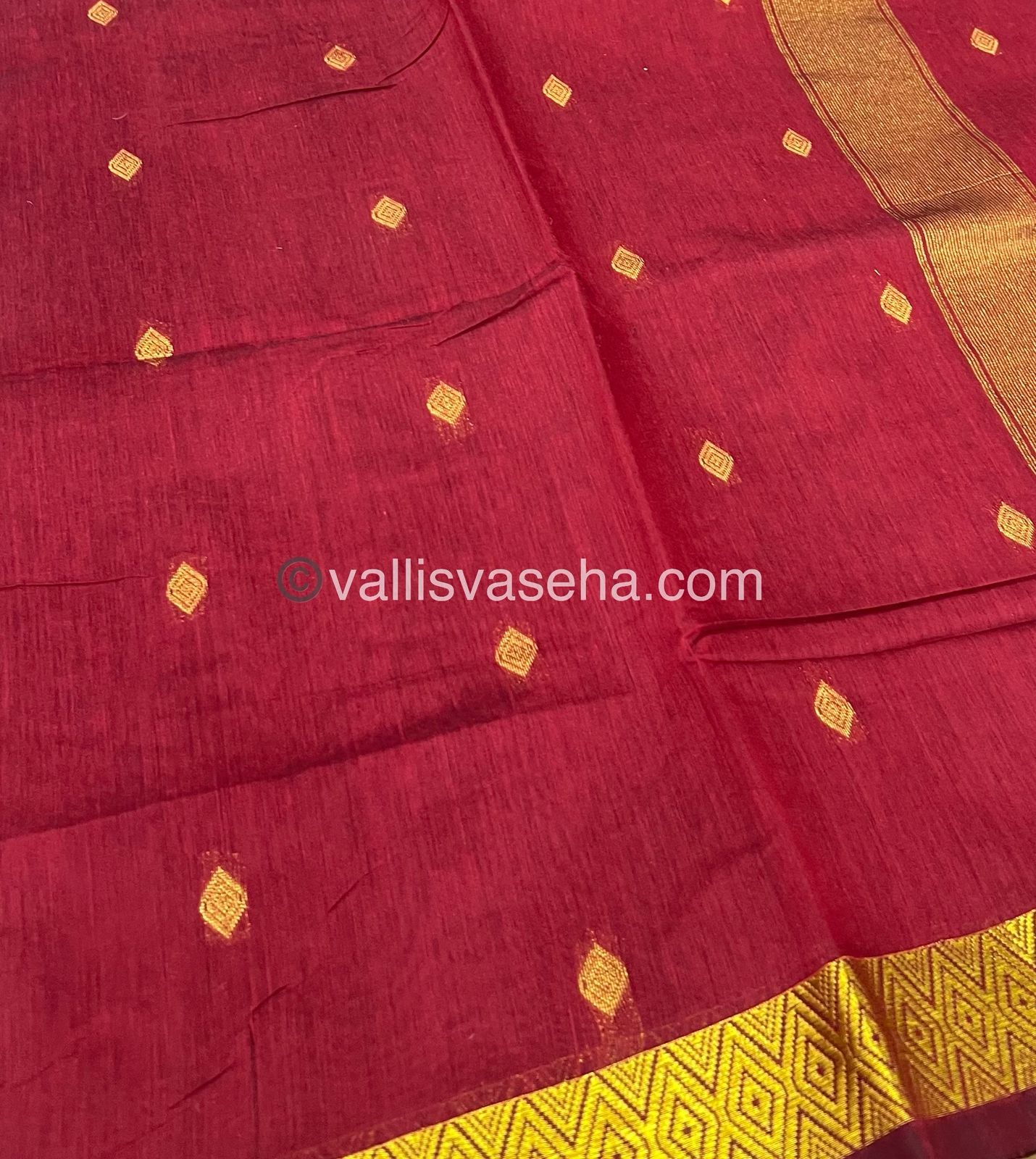 Nayanthara Inspired Saree |Semi Maheshwari Silk Cotton Saree - VVMSC002