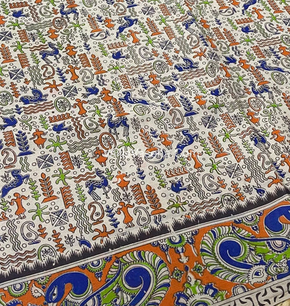 Pure Kalamkari Cotton Saree - VVPKC001