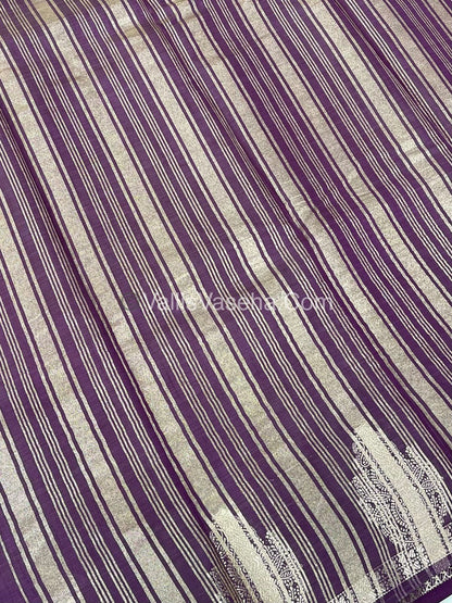 Semi Tussar Silk Saree |Wine shade |VVSTS046